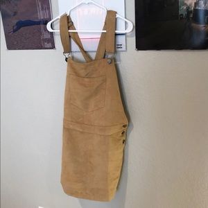 Suede roxy Overall dress